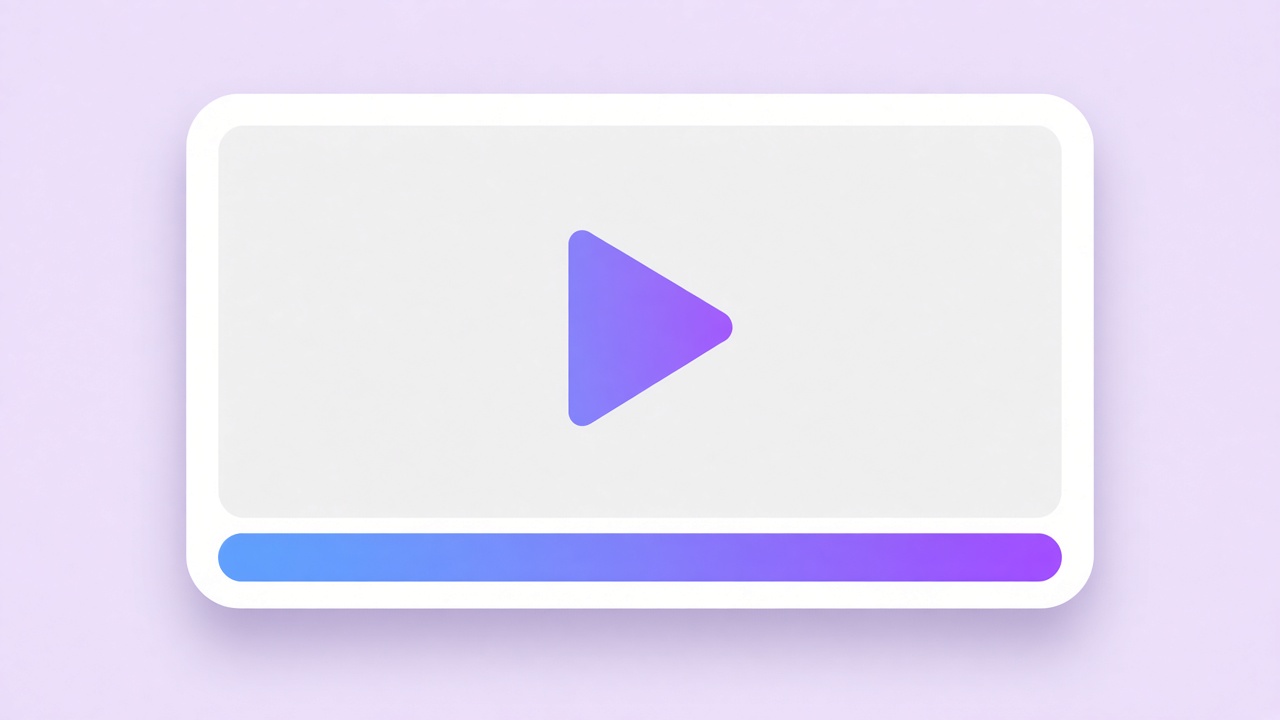 A video player with an advertisement strip along the bottom